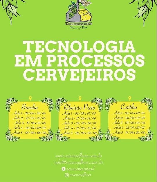 Curso de Tecnologia em processos cervejeiros 2017